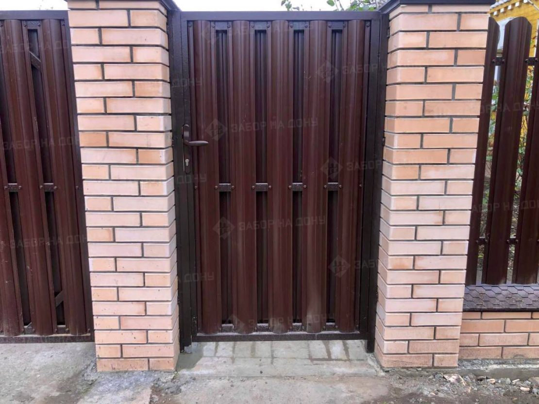 Калитка из евроштакетника  в Белореченске